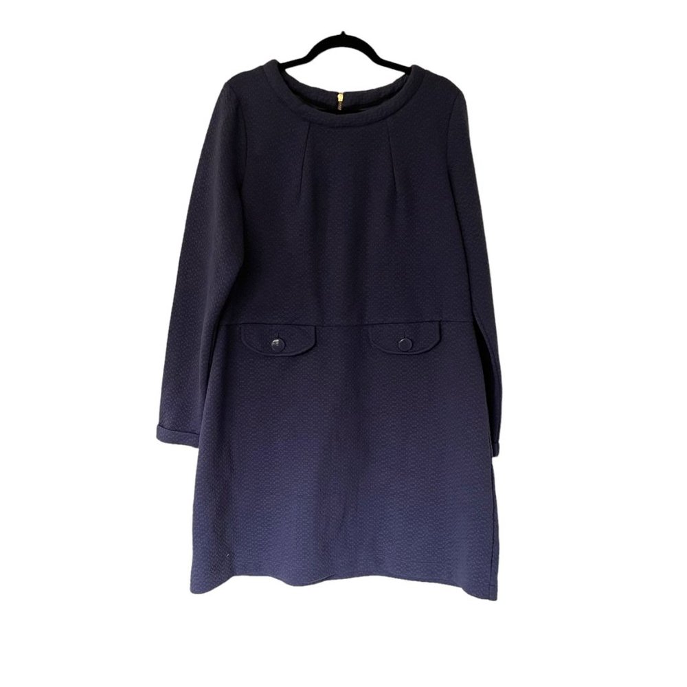 Boden Women's 16 Long Sleeve Textured Shift Dress